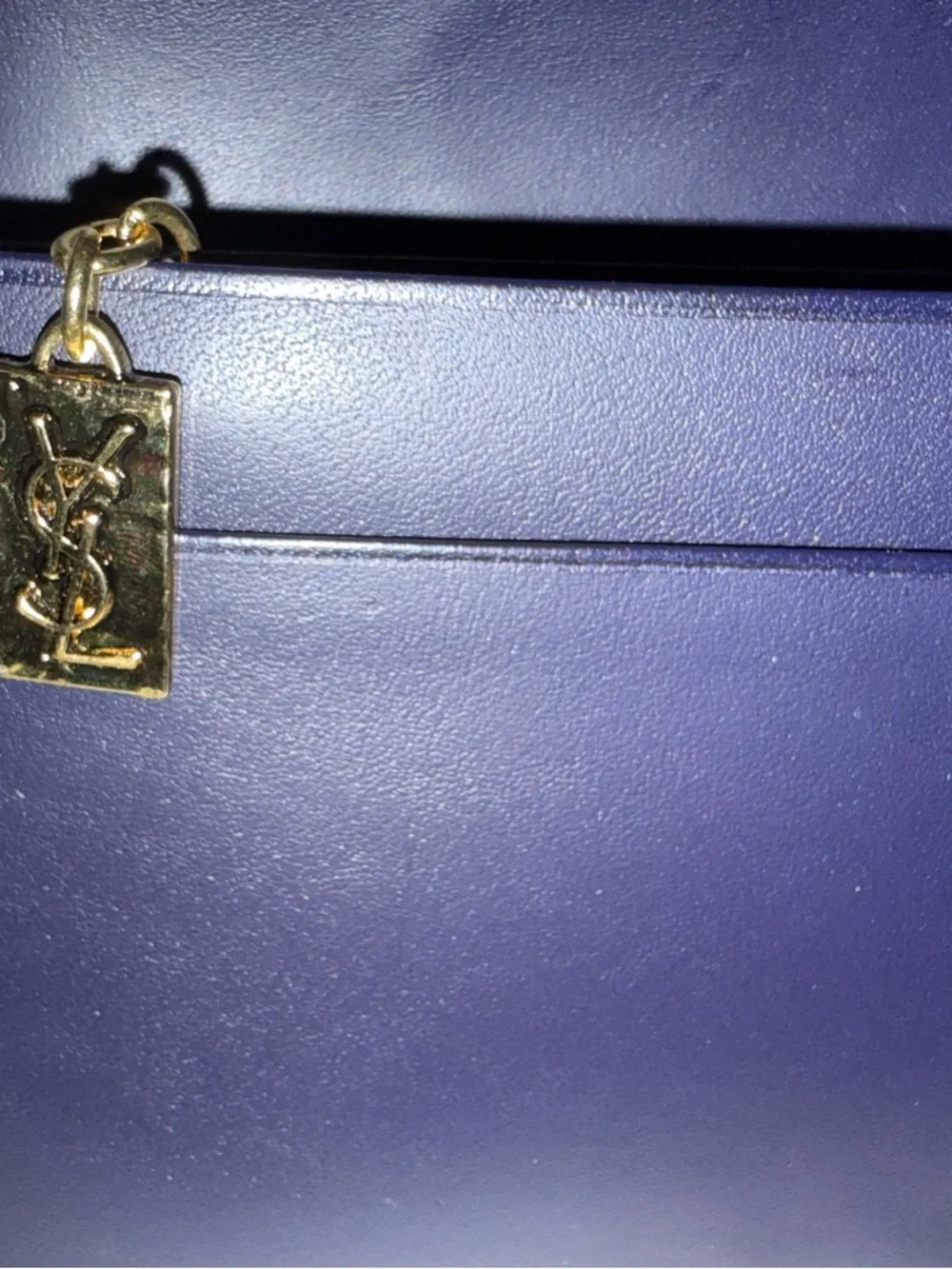 Yves Saint Laurent Geometric Clutch in Bright Blues and Lime - Picture 4 of 13